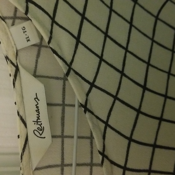 Black and white checkered shirt by Reitmans sz xl - Picture 4 of 4